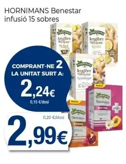 Keisy HORNIMANS Benestar infusió 15 sobres oferta