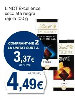 Keisy LINDT Excellence xocolata negra rajola oferta