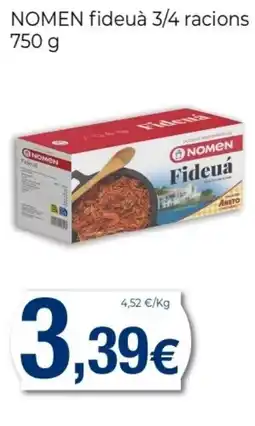 Keisy NOMEN fideuà 3/4 racions oferta