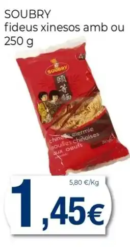 Keisy SOUBRY fideus xinesos amb ou oferta