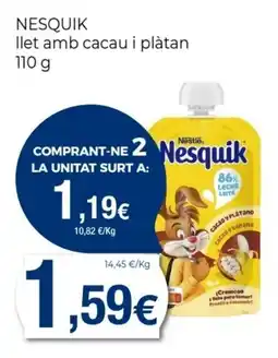 Keisy NESQUIK llet amb cacau i plàtan oferta