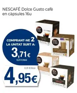 Keisy NESCAFÉ Dolce Gusto cafè en càpsules 16u oferta