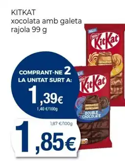 Keisy KITKAT xocolata amb galeta rajola oferta