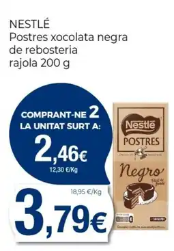 Keisy NESTLÉ Postres xocolata negra de rebosteria rajola oferta