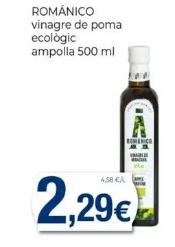 Keisy ROMÁNICO vinagre de poma ecològic ampolla oferta