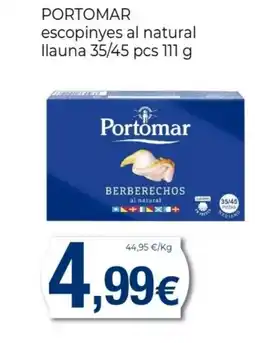 Keisy PORTOMAR escopinyes al natural llauna 35/45 pcs oferta