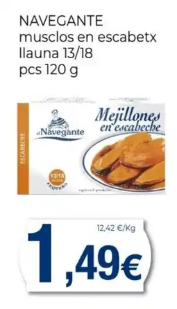 Keisy NAVEGANTE musclos en escabetx Ilauna 13/18 oferta