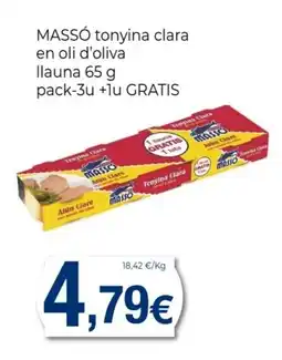 Keisy MASSÓ tonyina clara en oli d'oliva llauna oferta