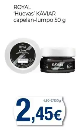 Keisy ROYAL Huevas' käviar capelan-lumpo oferta