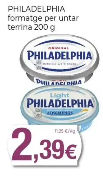 Keisy PHILADELPHIA formatge per untar terrina oferta