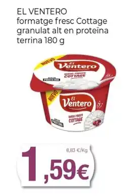 Keisy EL VENTERO formatge fresc Cottage granulat alt en proteïna terrina oferta