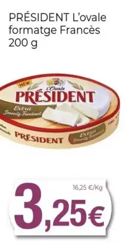 Keisy PRÉSIDENT L'ovale formatge Francès oferta