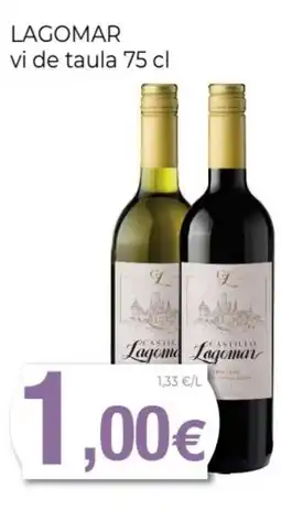 Keisy LAGOMAR vi de taula oferta