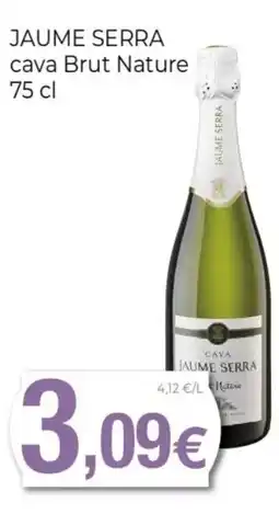 Keisy JAUME SERRA cava Brut Nature oferta