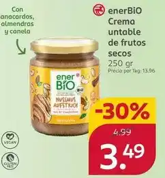 Rossmann Rossmann - enerbio crema untable de frutos secos oferta