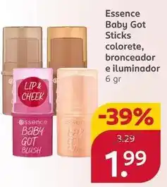 Rossmann Essence - baby got sticks colorete, bronceador e iluminador oferta