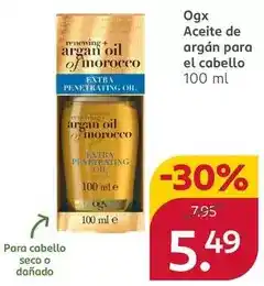 Rossmann Seco - aceite de argan para el cabello oferta