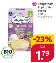 Rossmann Bio - papilla de avena oferta