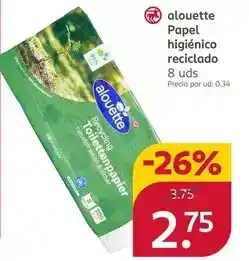 Rossmann Rossmann - alouette papel higienico reciclado oferta