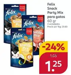 Rossmann Purina - felix snack party mix para gatos oferta