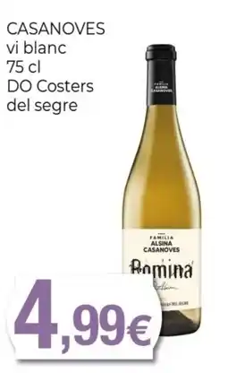 Keisy CASANOVES vi blanc DO Costers del segre oferta