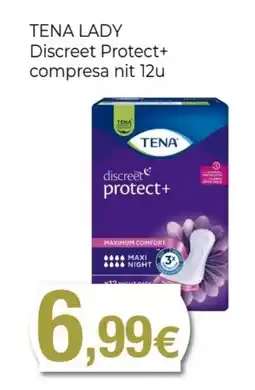 Keisy TENA LADY Discreet Protect+ compresa nit 12u oferta