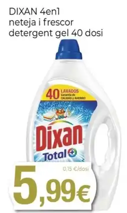 Keisy DIXAN 4en1 neteja i frescor detergent gel 40 dosi oferta