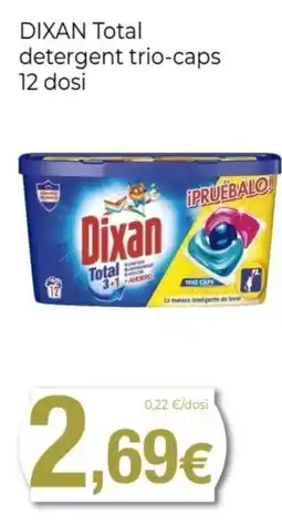 Keisy DIXAN Total detergent trio-caps 12 dosi oferta