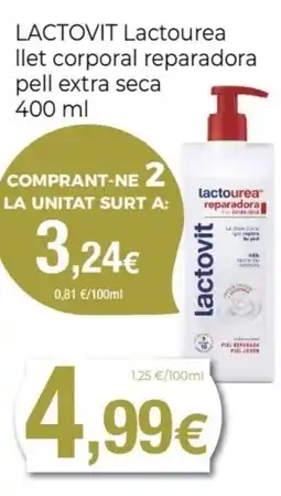 Keisy LACTOVIT Lactourea llet corporal reparadora pell extra seca oferta