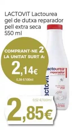 Keisy LACTOVIT Lactourea gel de dutxa reparador pell extra seca oferta