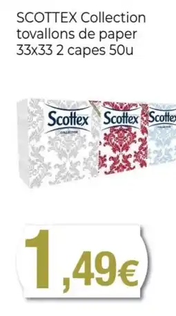 Keisy SCOTTEX Collection tovallons de paper 33x33 2 capes 50u oferta