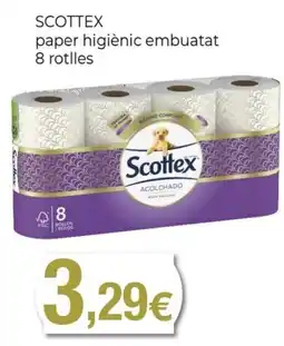 Keisy SCOTTEX paper higiènic embuatat 8 rotlles oferta
