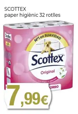 Keisy SCOTTEX paper higiènic 32 rotlles oferta