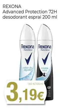 Keisy REXONA Advanced Protection 72H desodorant esprai oferta