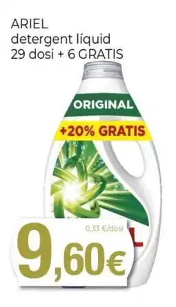 Keisy ARIEL detergent líquid 29 dosi +6 GRATIS oferta