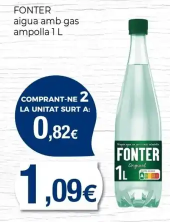 Keisy FONTER aigua amb gas ampolla oferta