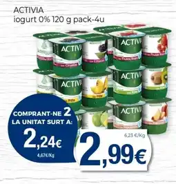 Keisy ACTIVIA iogurt 0% oferta