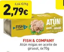 Hiperber FISH & COMPANY Atún migas en aceite de girasol oferta