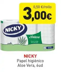 Hiperber NICKY Papel higiénico Aloe Vera oferta