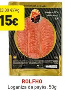 Hiperber ROLFHO Loganiza de payés oferta