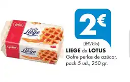 Supermercados Lupa LIEGE de LOTUS Gofre perlas de azúcar oferta