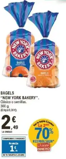 E.Leclerc NEW YORK BAKERY Bagels oferta