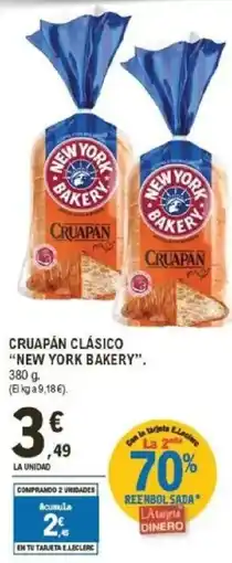 E.Leclerc NEW YORK BAKERY Cruapán clásico oferta