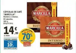 E.Leclerc MARCILLA Cápsulas de café oferta