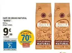 E.Leclerc BONKA Café en grano natural oferta