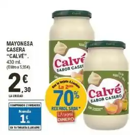E.Leclerc CALVÉ Mayonesa casera oferta