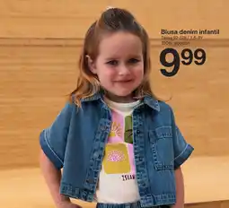 Zeeman Blusa denim infantil oferta