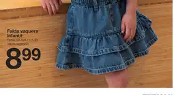 Zeeman Falda vaquera infantil oferta