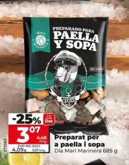 Dia DIA MARI MARINERA Preparat per a paella i sopa oferta
