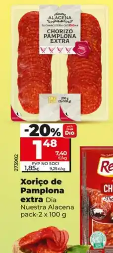 Dia DIA NUESTRA ALACENA Xoriço de Pamplona extra oferta